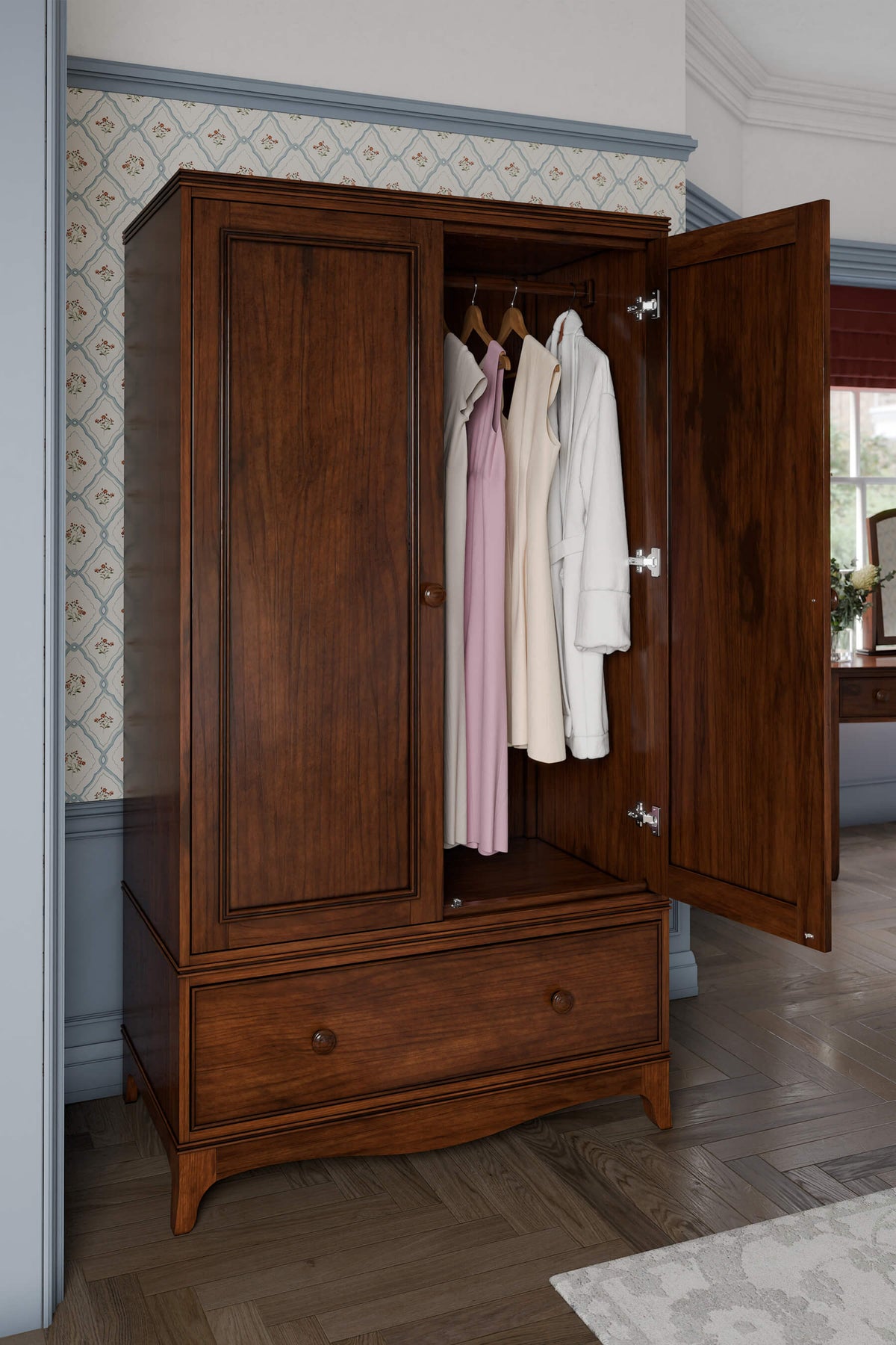 Broughton 2 durų spinta su 1 stalčiumi