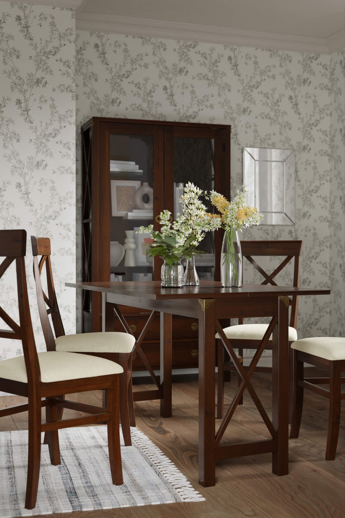 Balmoral konsolė su 1 stalčiumi ir valgomojo stalas viename