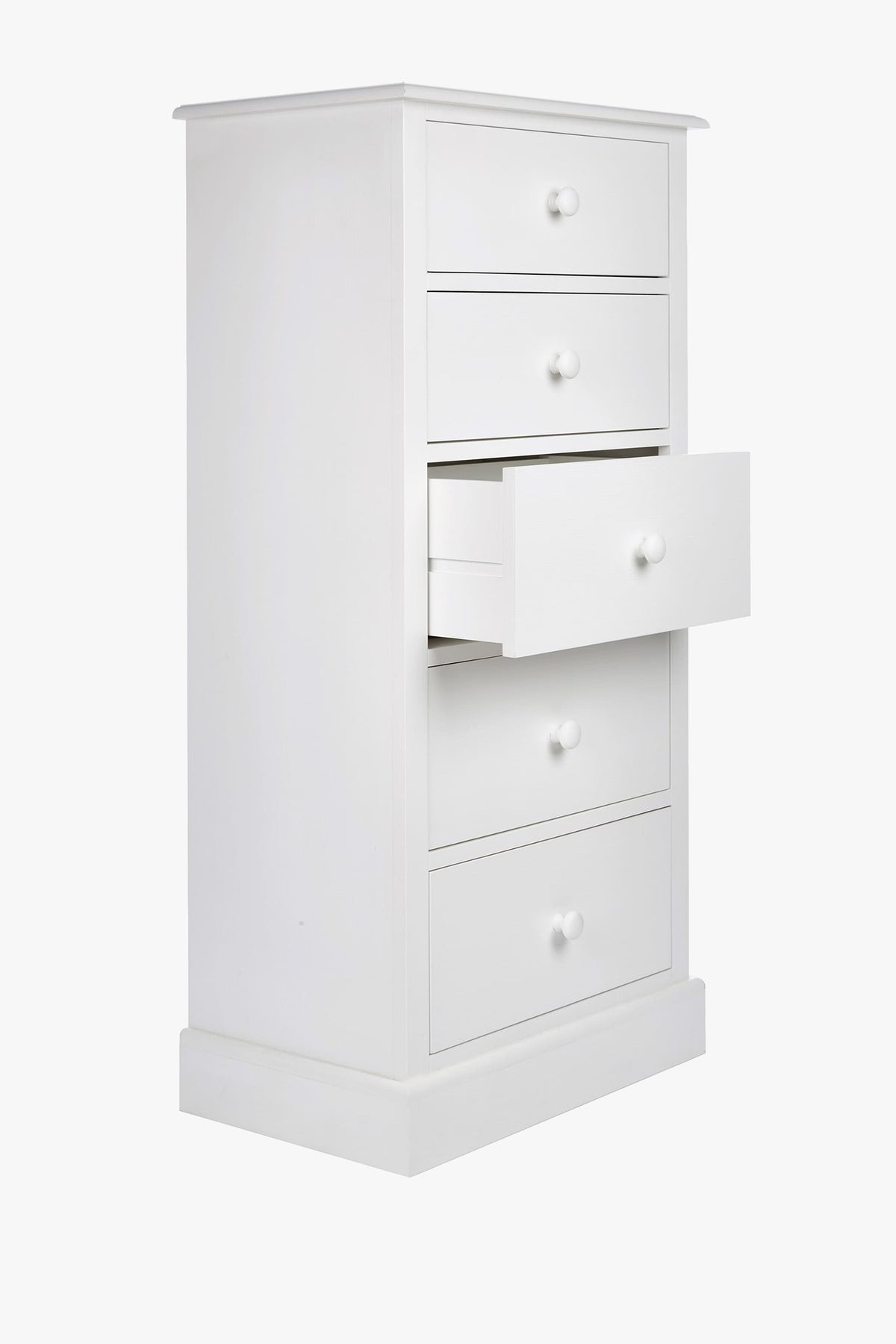 Ashwell aukšta komoda su 5 stalčiais