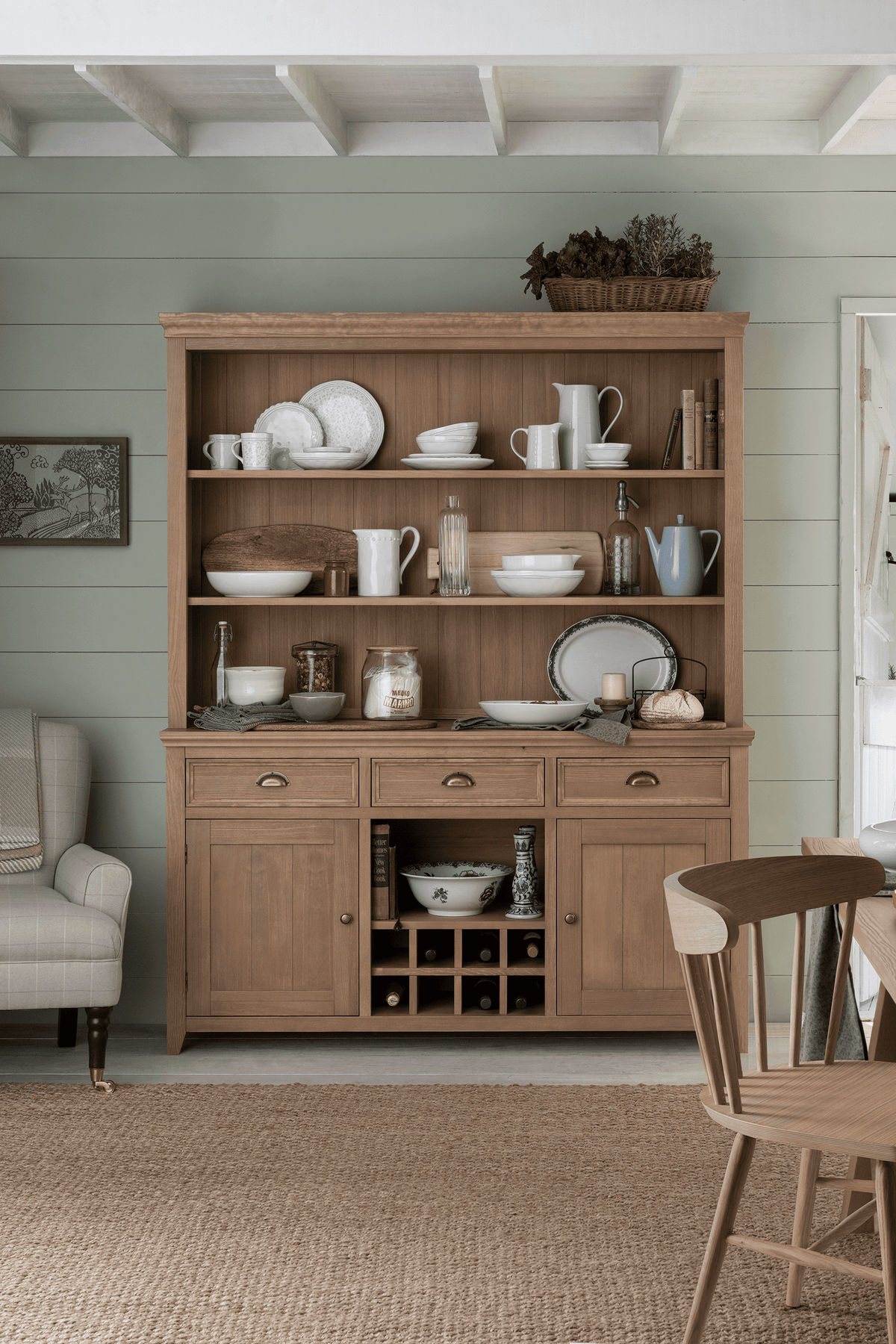 Merrion 2 durų 3 stalčių komodos viršutinė dalis