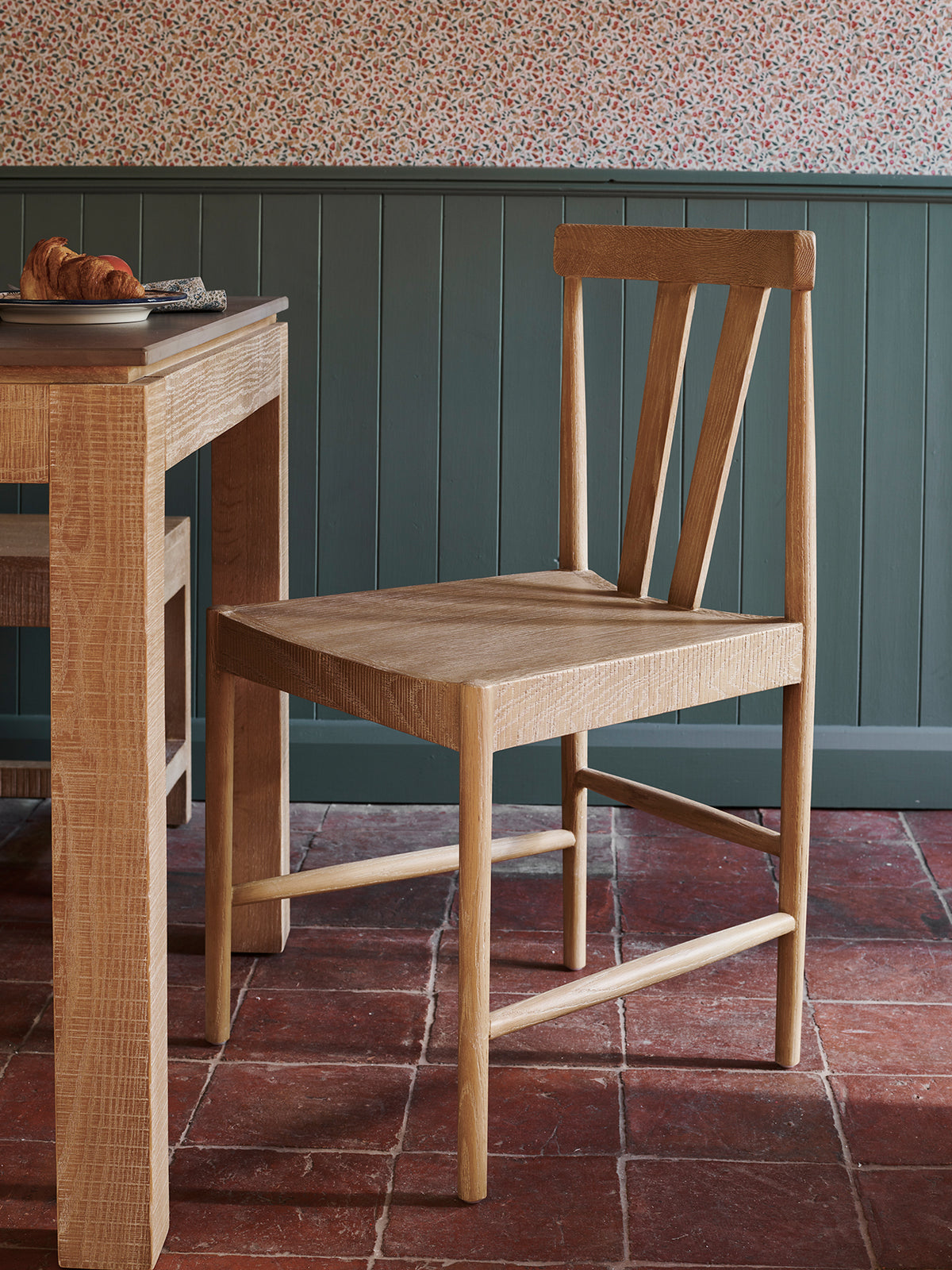 Washed Oak Braystone Pair Of Dining Chairs