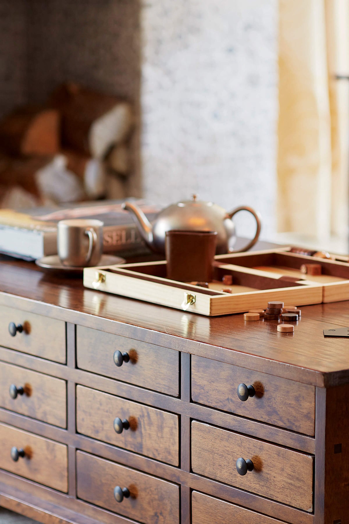 Garrat kavos staliukas su 12 stalčių