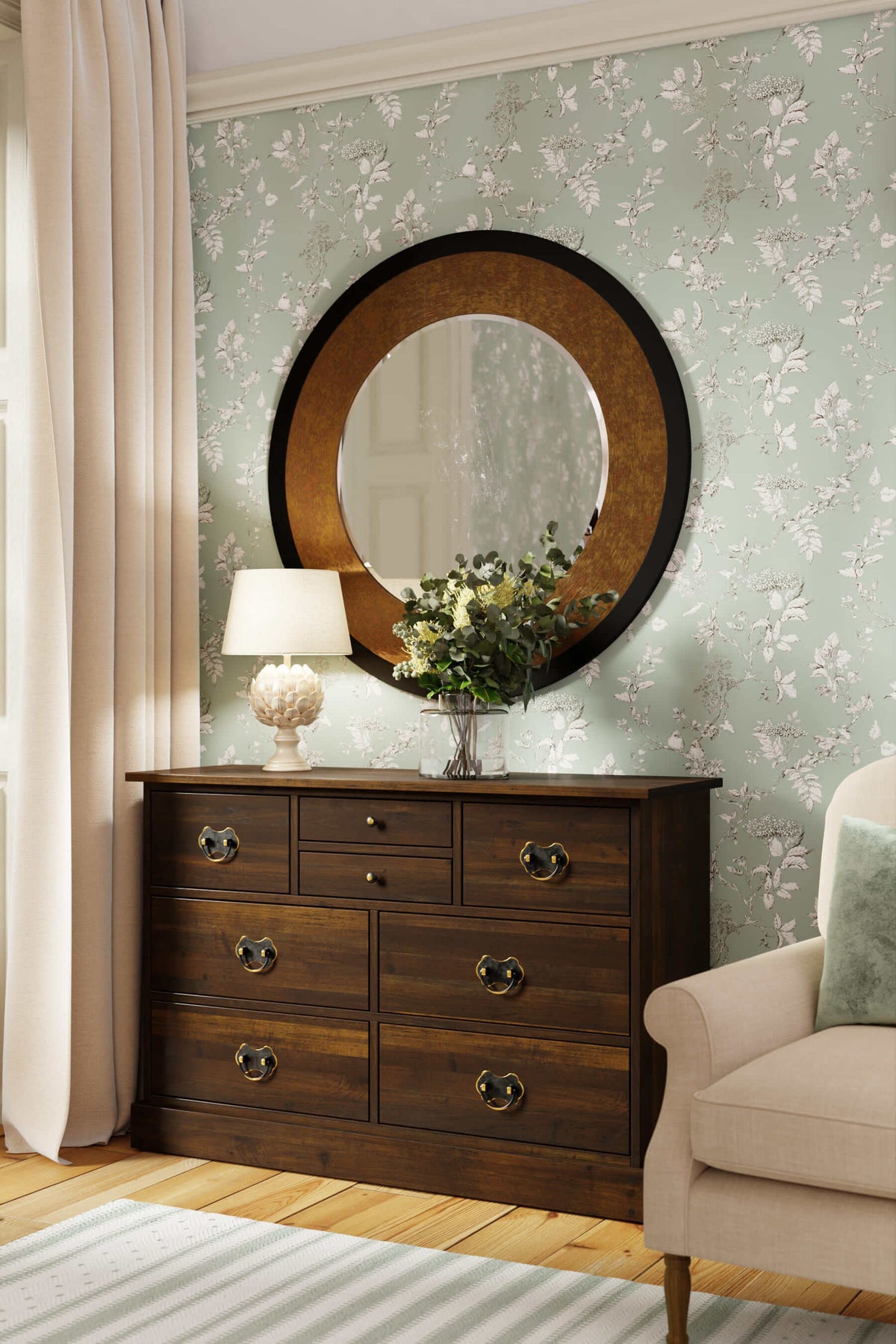 Garrat komoda su 8 stalčiais