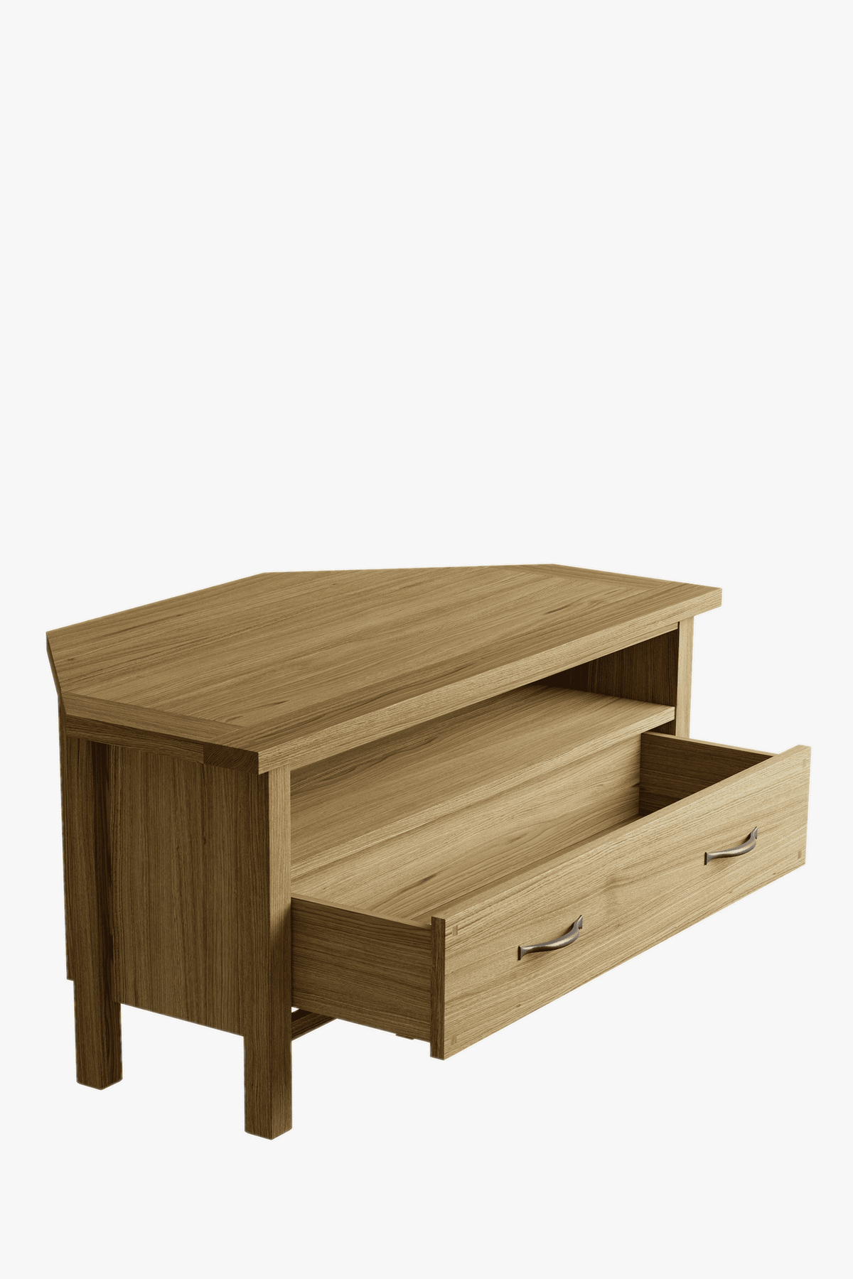 Milton kampinis TV staliukas su 1 stalčiumi