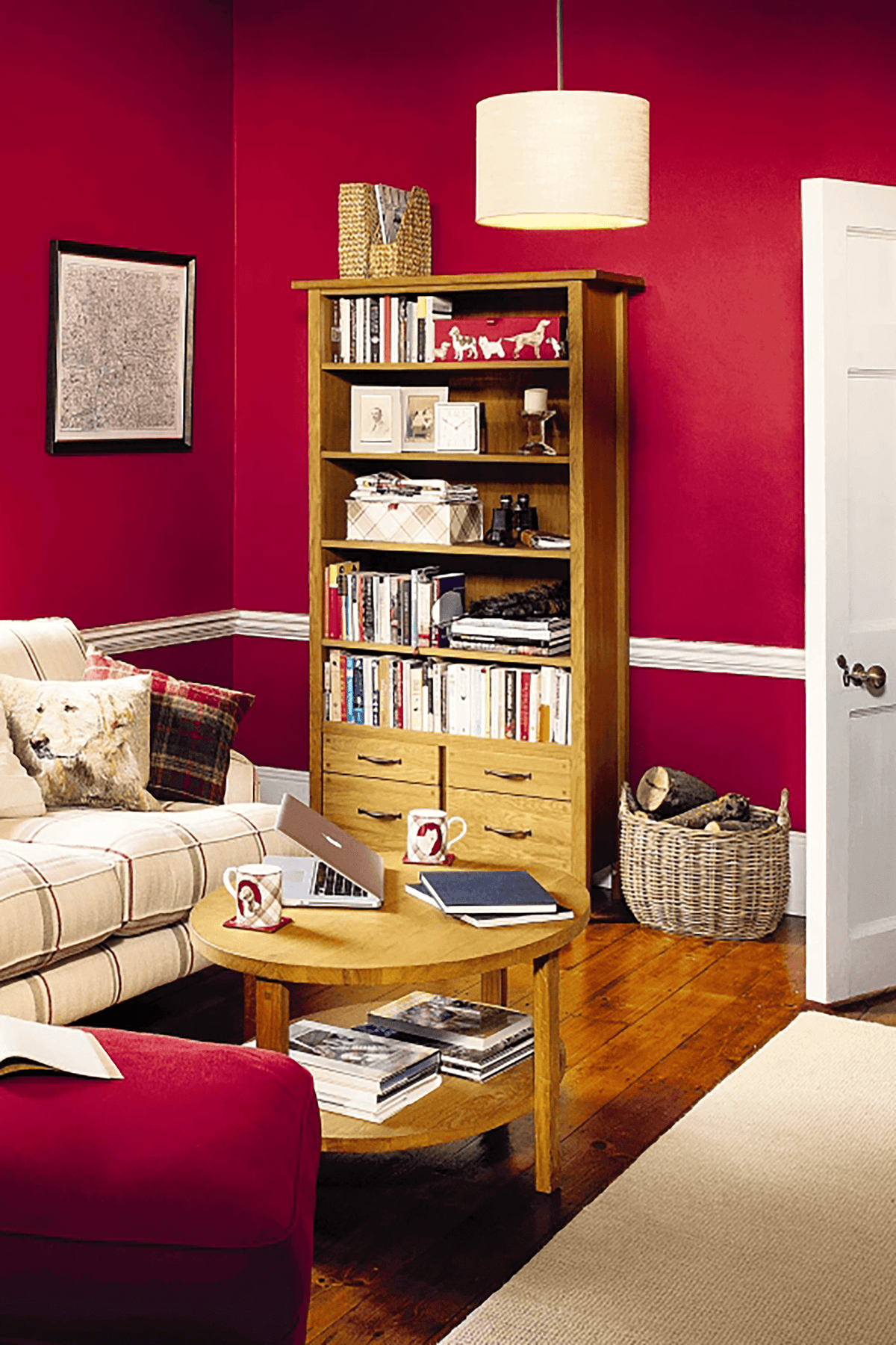 Milton 1 dalies knygų spinta su 4 stalčiais