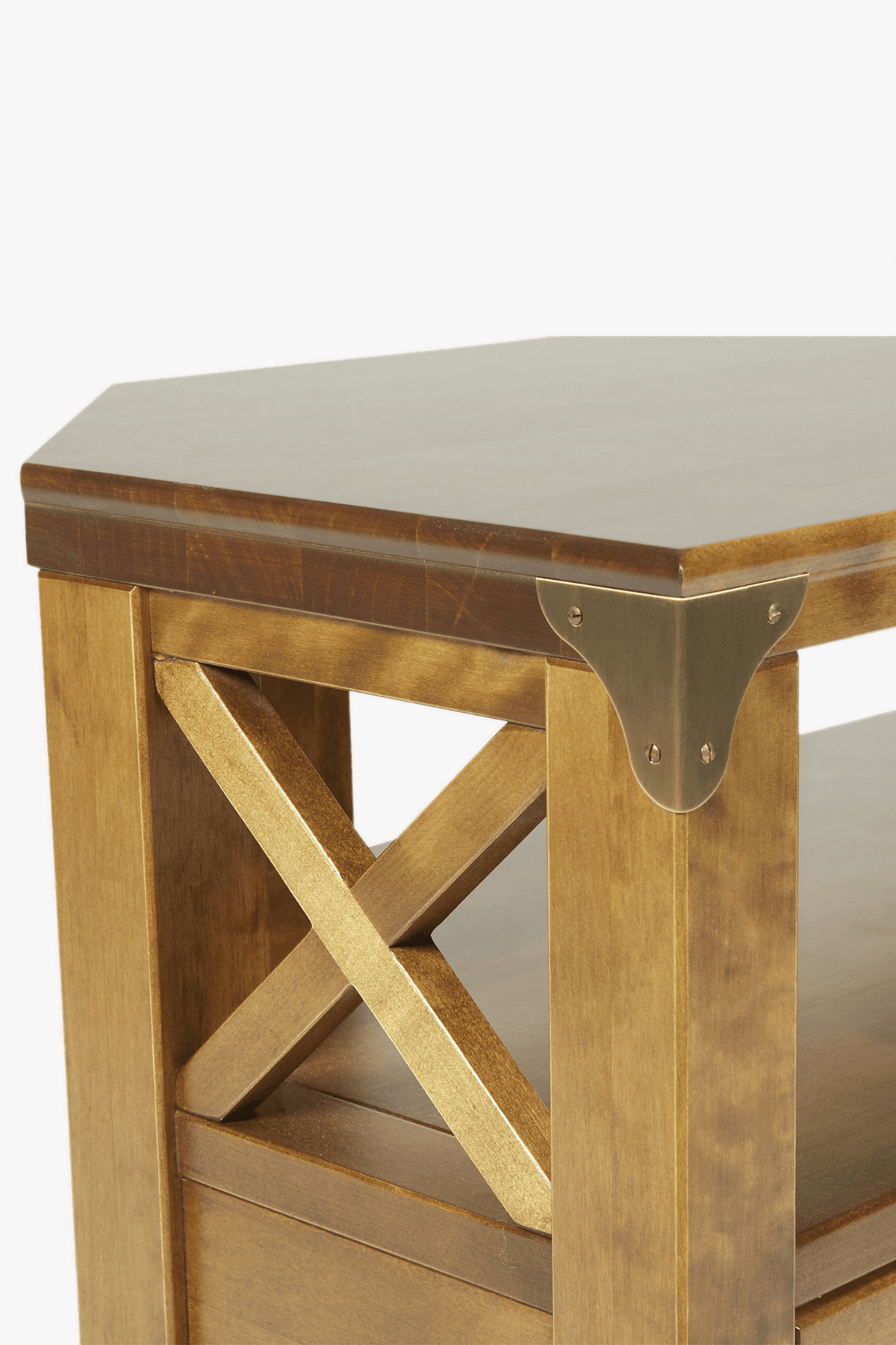 Balmoral kampinis TV staliukas su 2 stalčiais