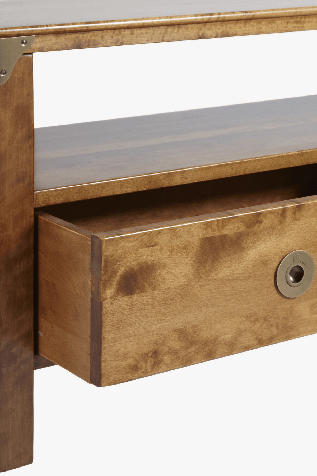 Balmoral kampinis TV staliukas su 2 stalčiais