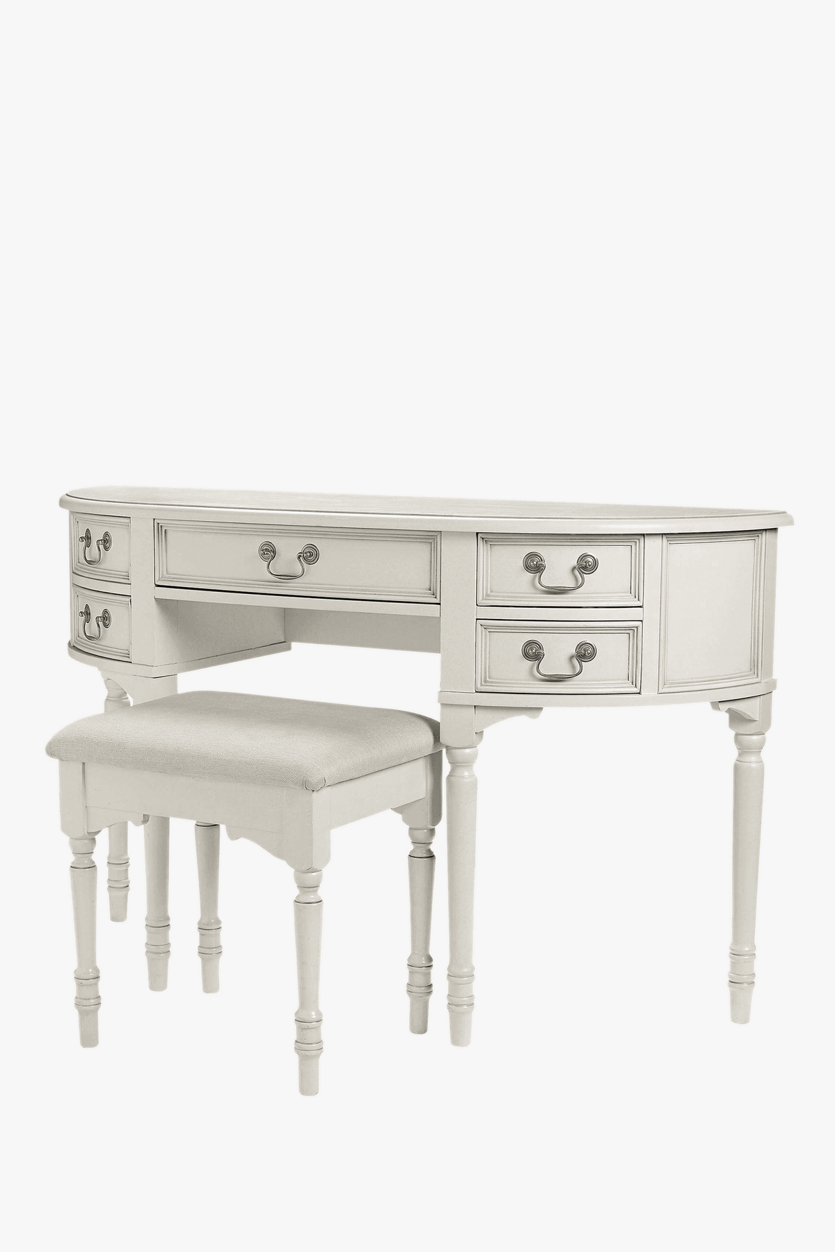 Clifton kosmetinio staliuko su 5 stalčiais ir kėdės komplektas