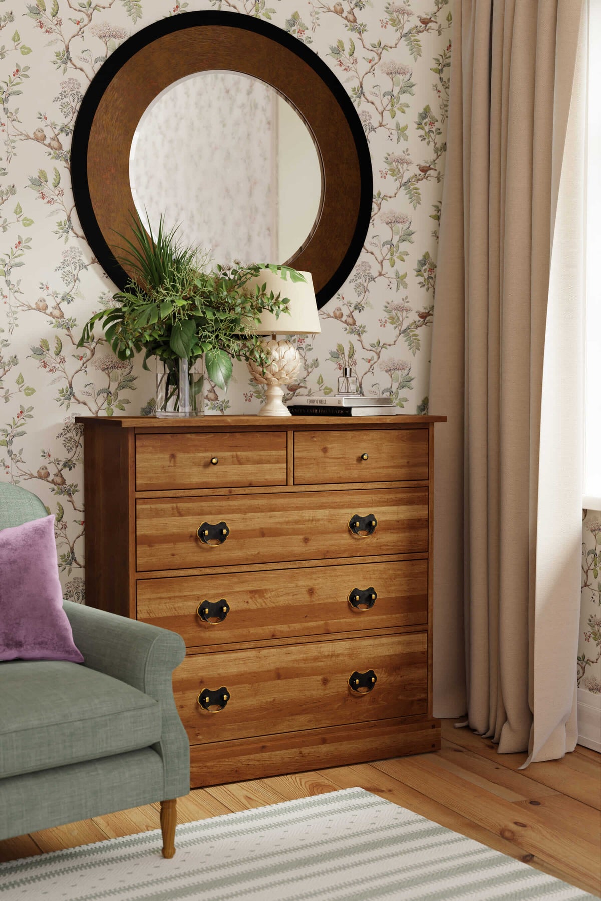 Garrat komoda su 5 stalčiais