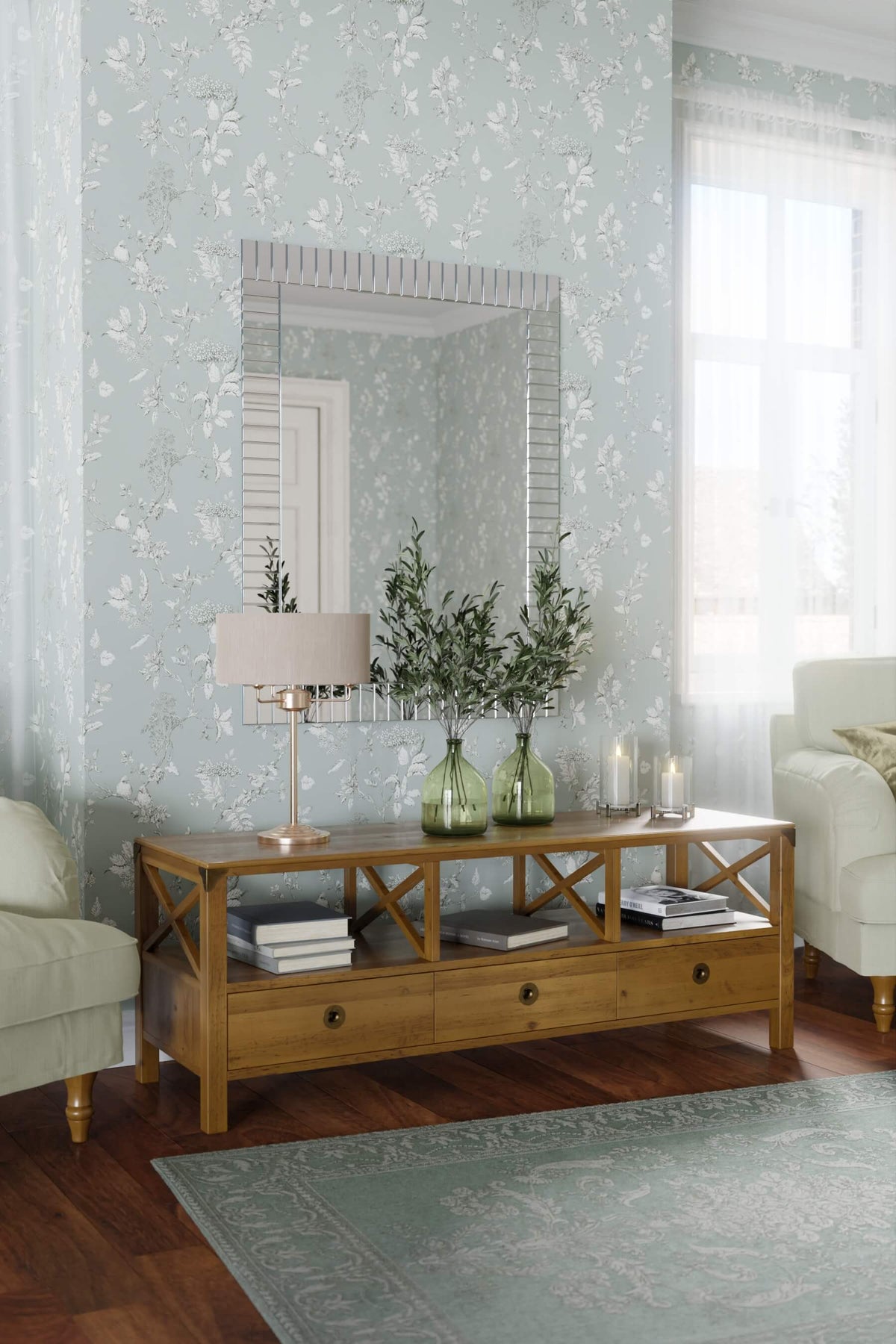 Balmoral TV staliukas su 3 stalčiais