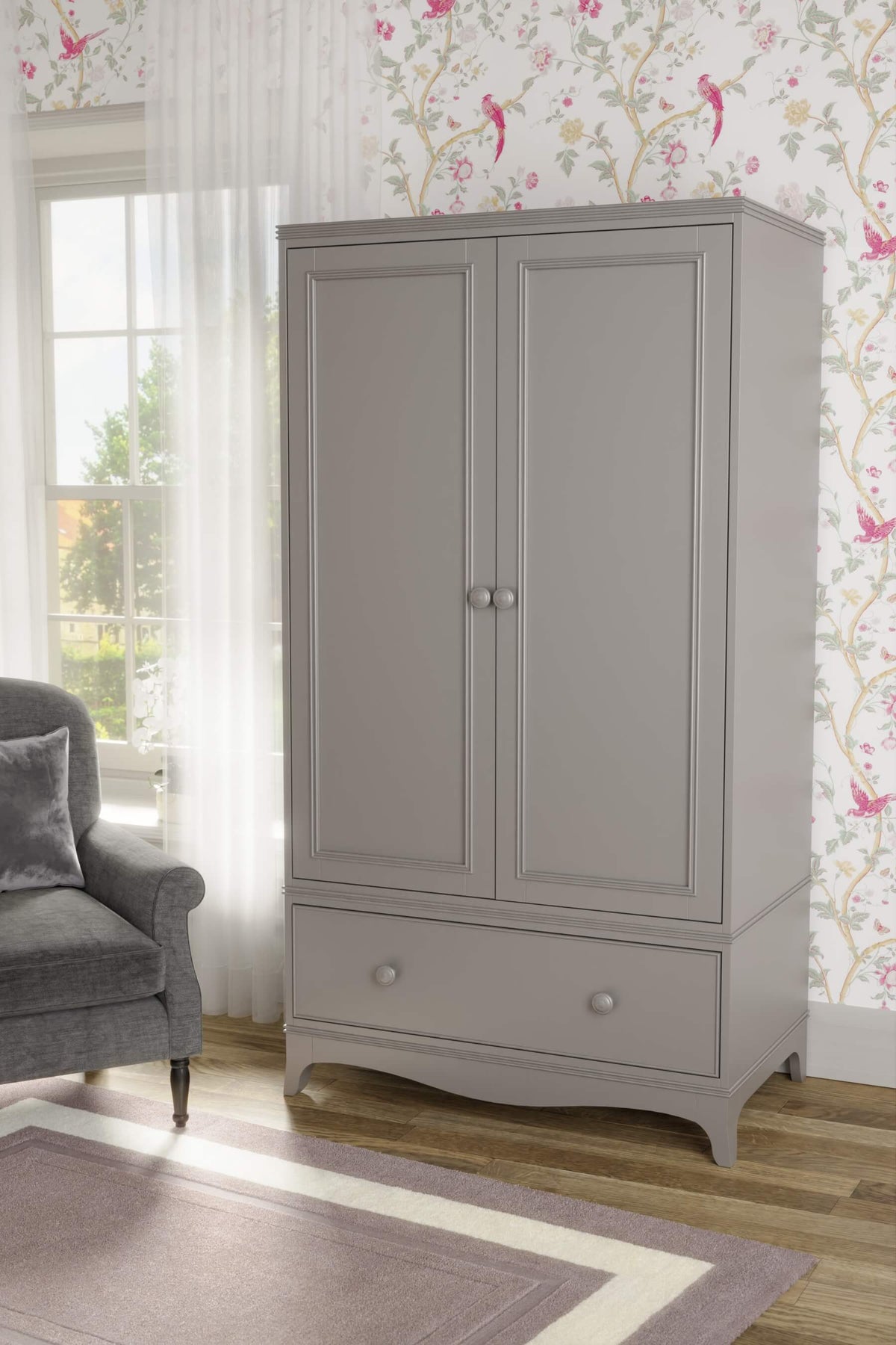 Broughton 2 durų spinta su 1 stalčiumi