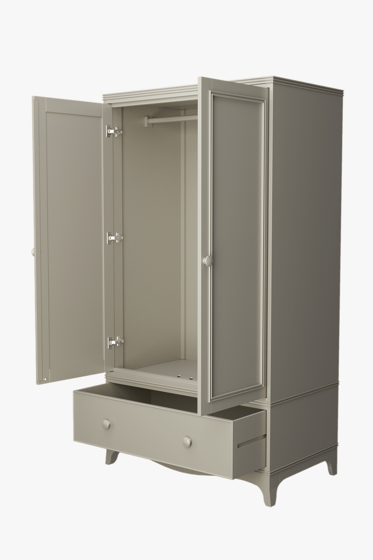 Broughton 2 durų spinta su 1 stalčiumi