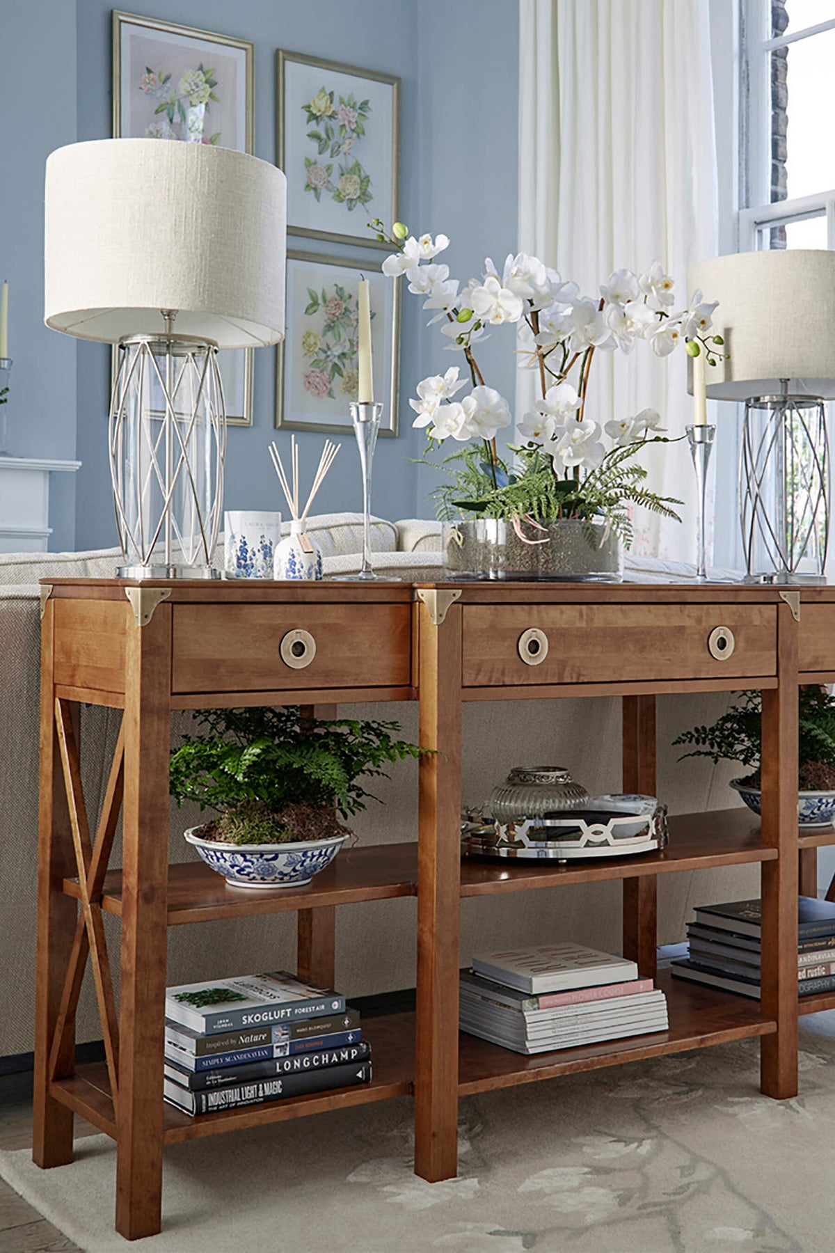 Balmoral 3 dalių konsolė su 3 stalčiais