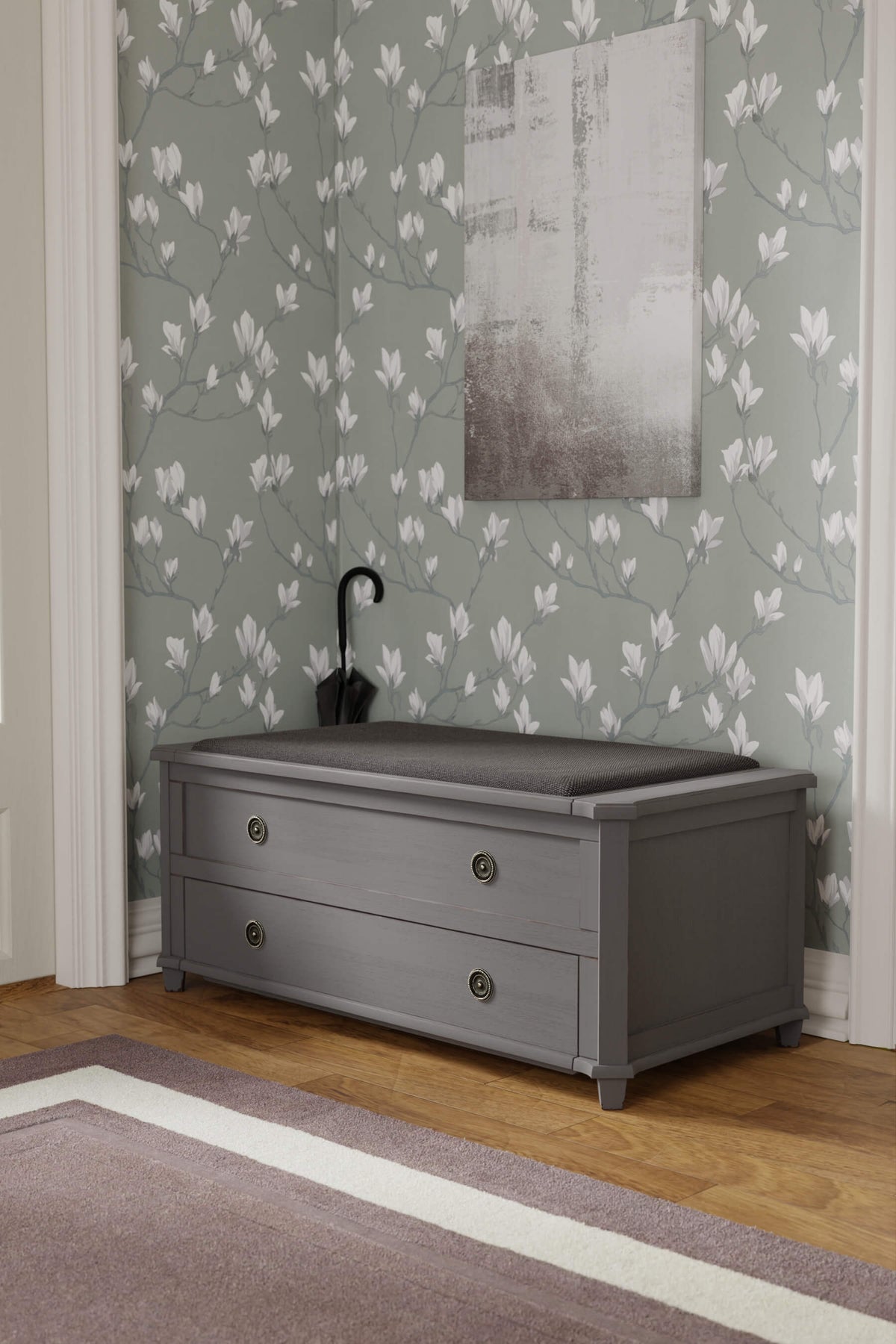 Henshaw 1 Drawer Shoe Storage Cabinet