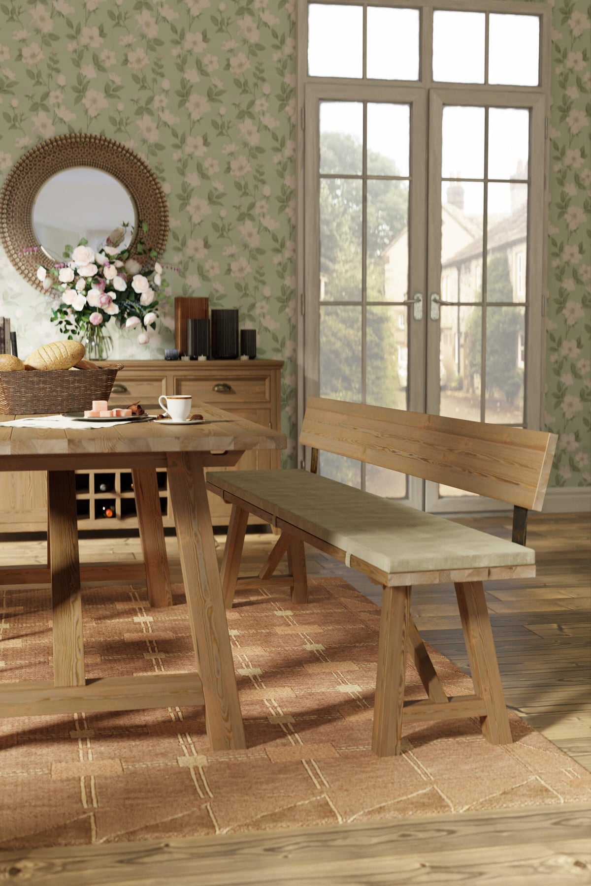 Merrion valgomojo suoliukas