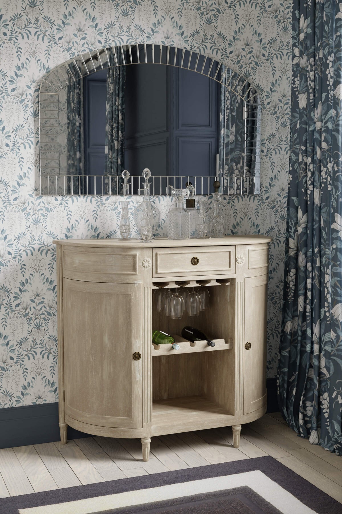 Alouette 2 durų spintelė gėrimams su 1 stalčiumi