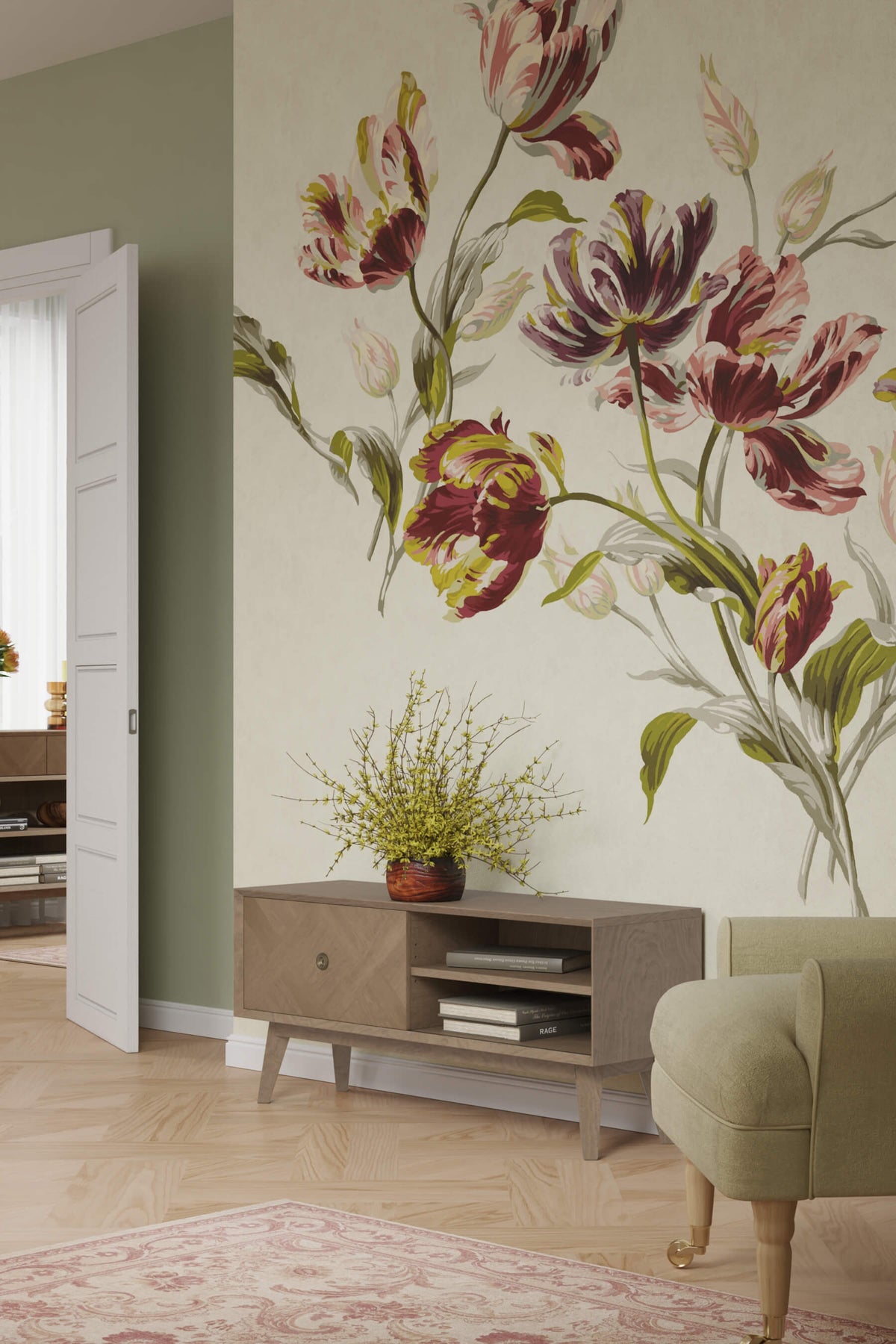 Hencroft 1 durų TV staliukas