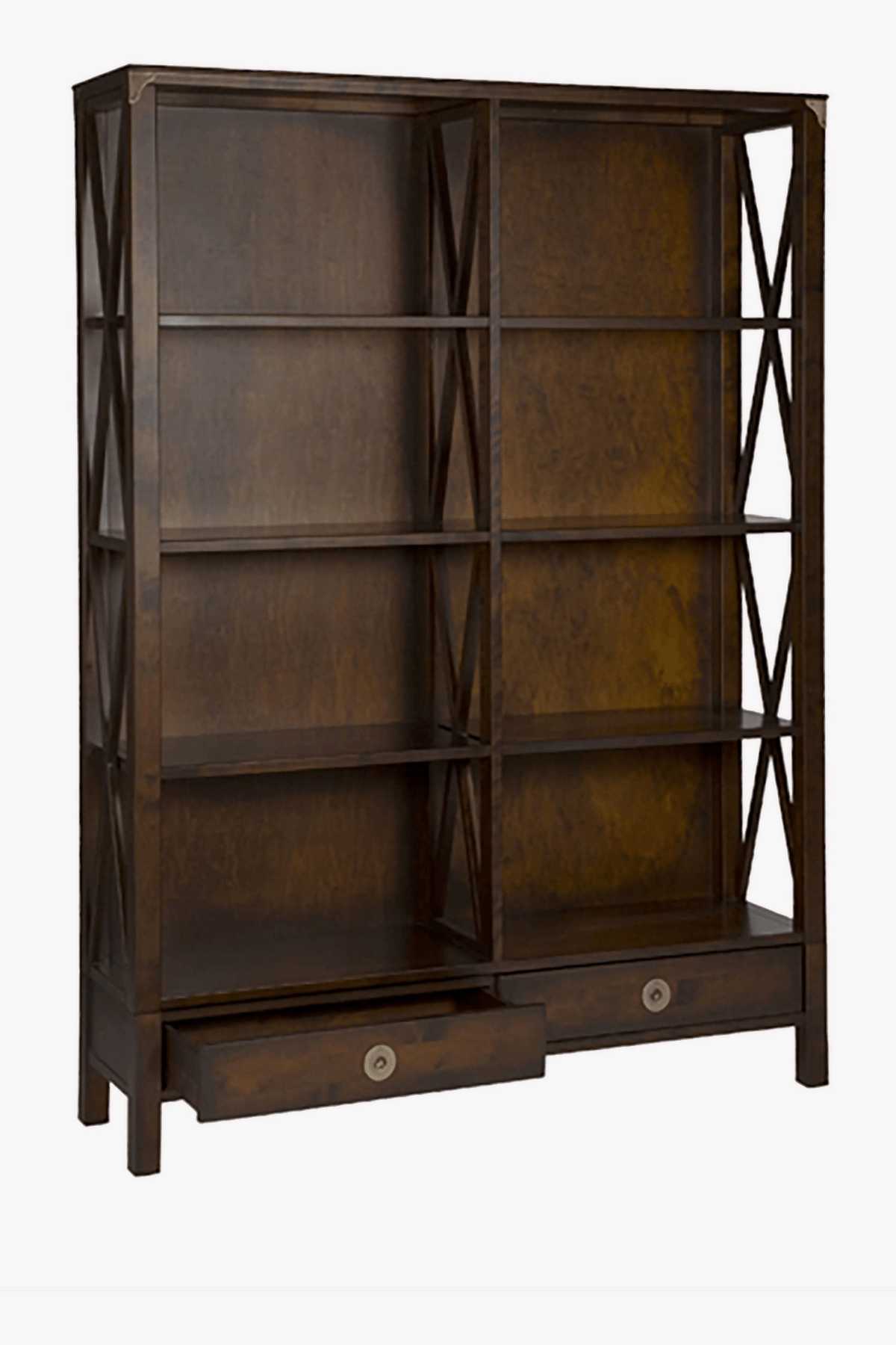 Balmoral 2 Drawer Double Bookcase