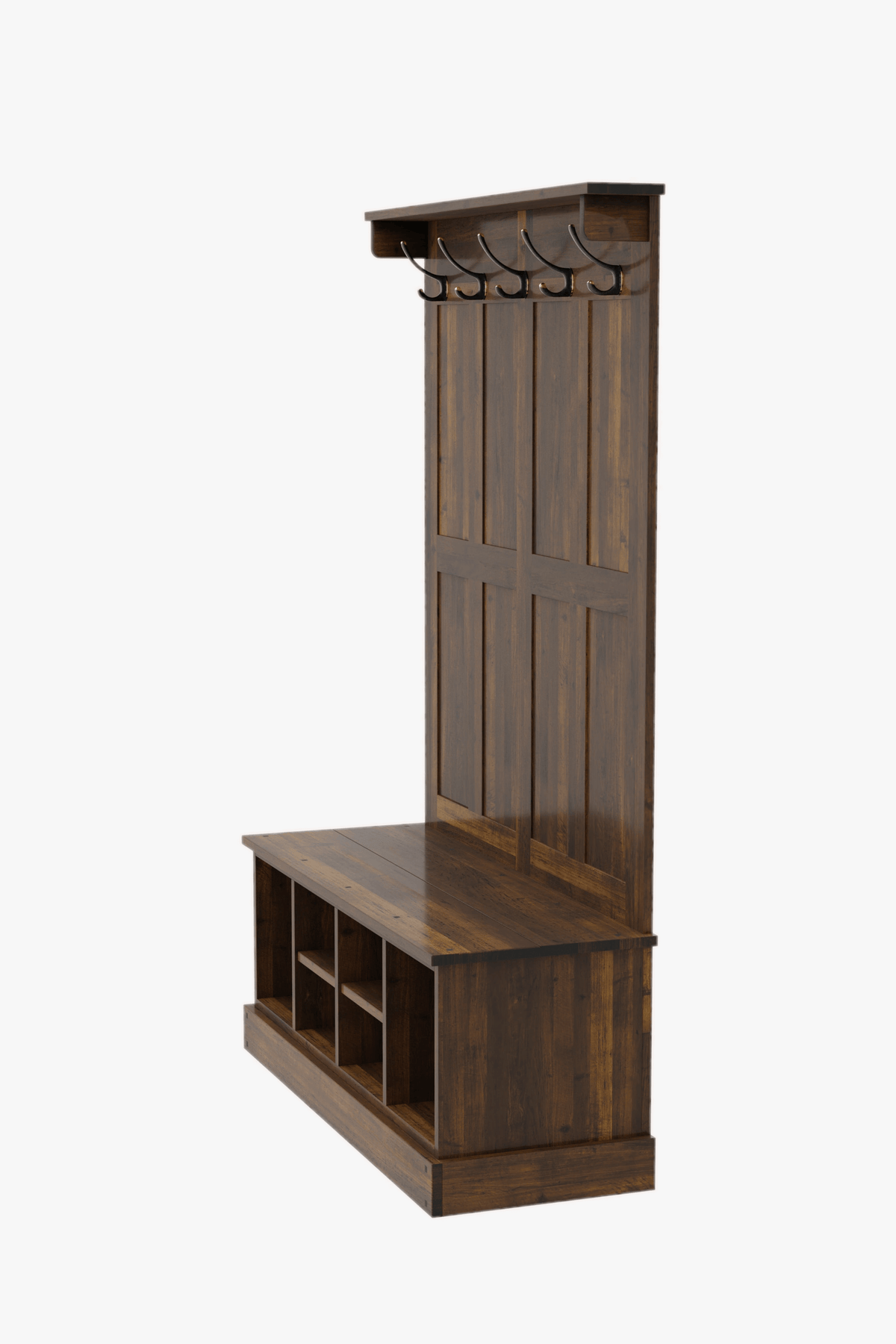 Garrat Tall Bench with a Coat Stand