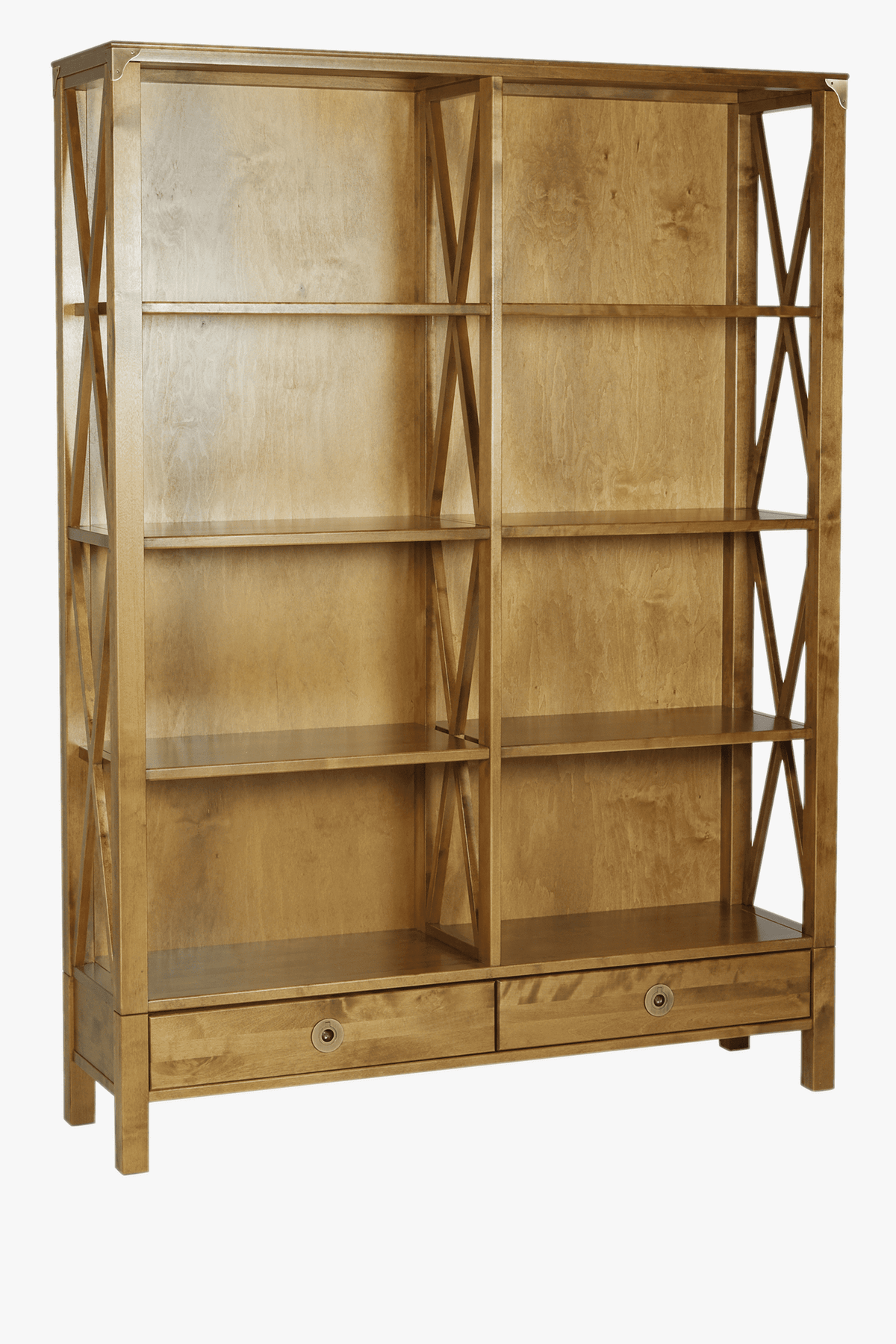 Balmoral 2 Drawer Double Bookcase