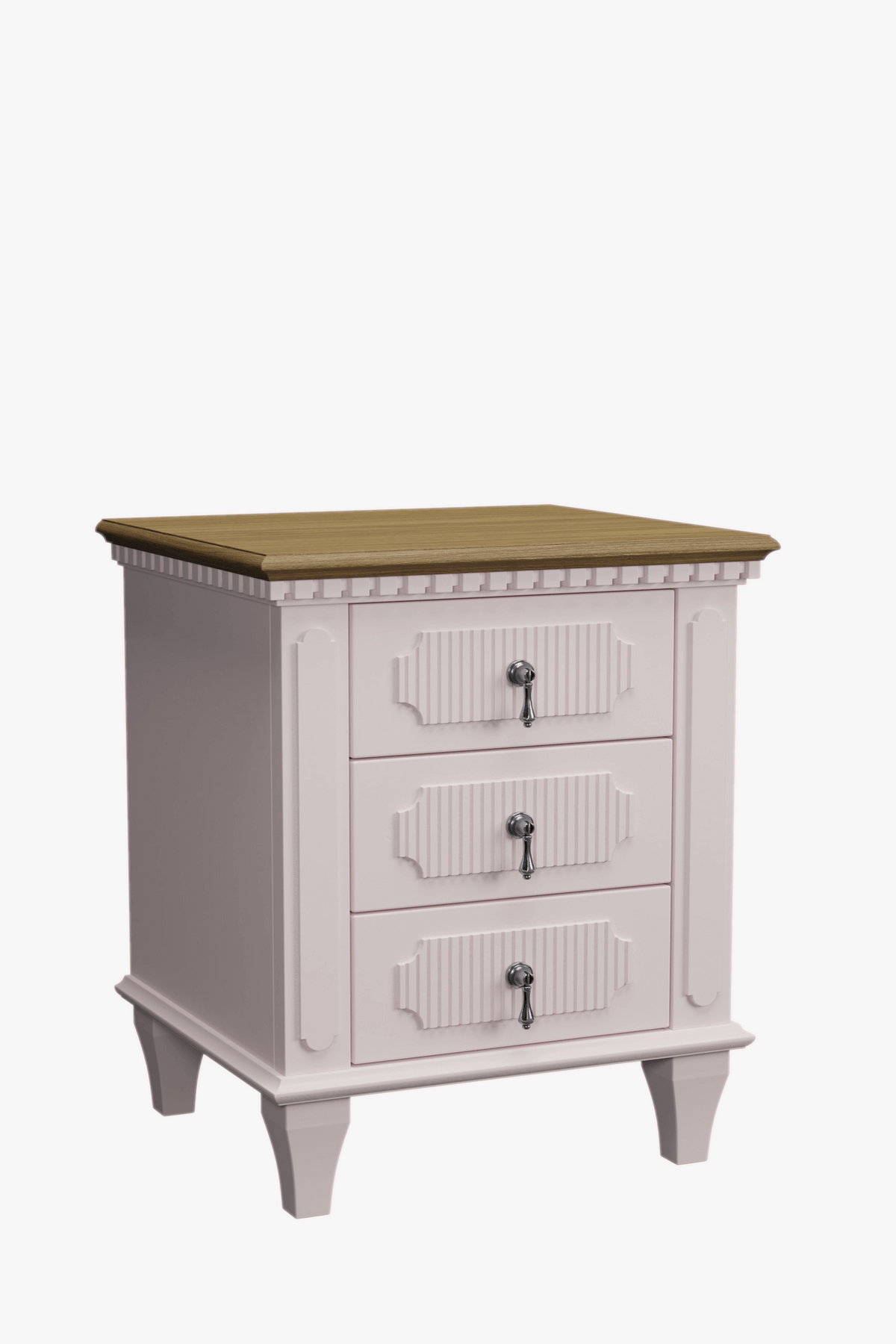 Barmouth 3 Drawer Bedside Table