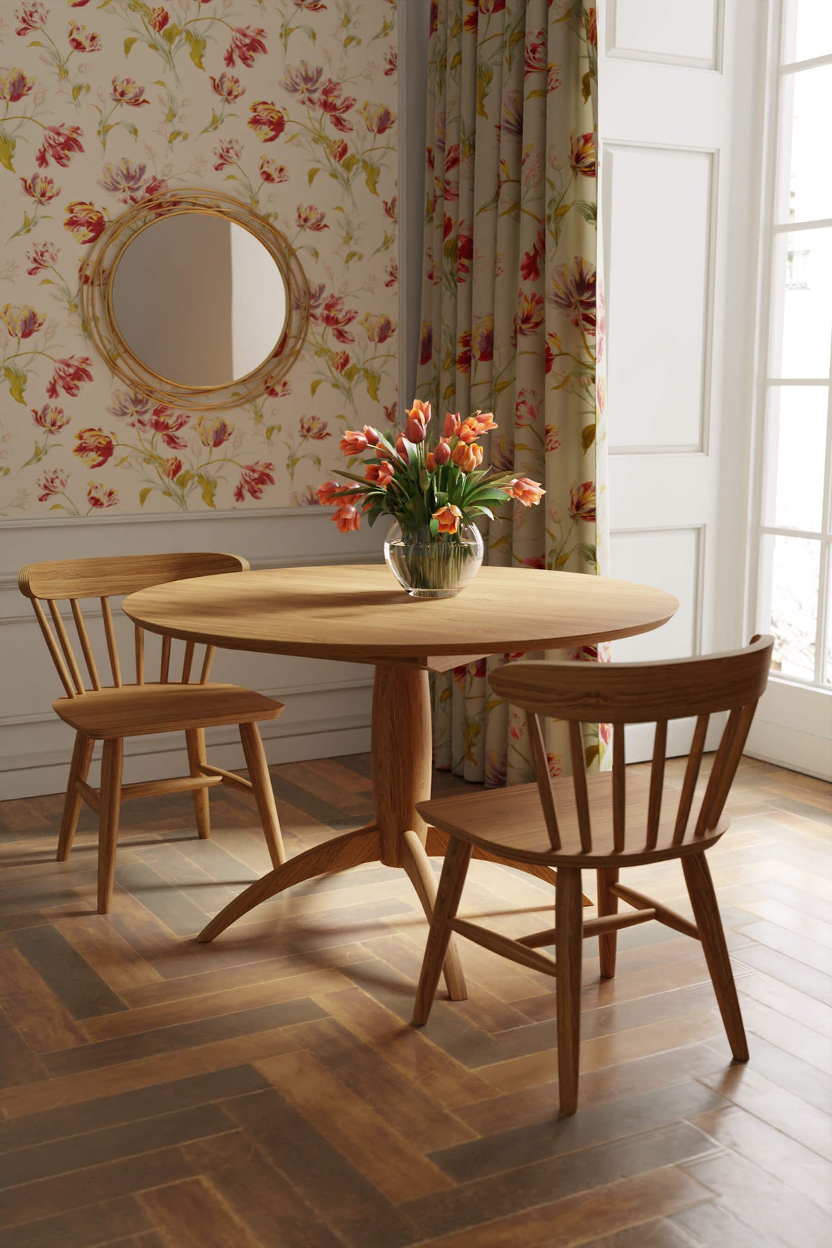Brecon Round Extending Dining Table