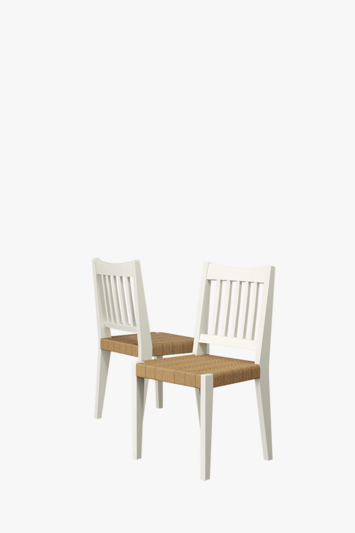 Llanbister valgomojo kėdžių pora su pinta sėdyne
